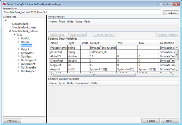 Preview of the FlowOut Variable