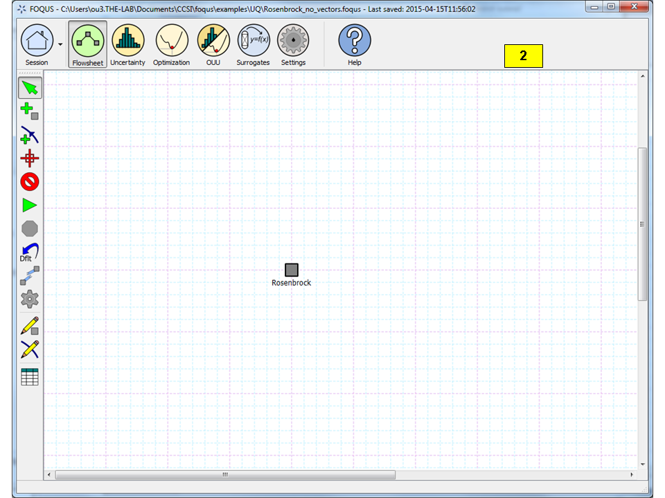 Flowsheet for Rosenbrock Example