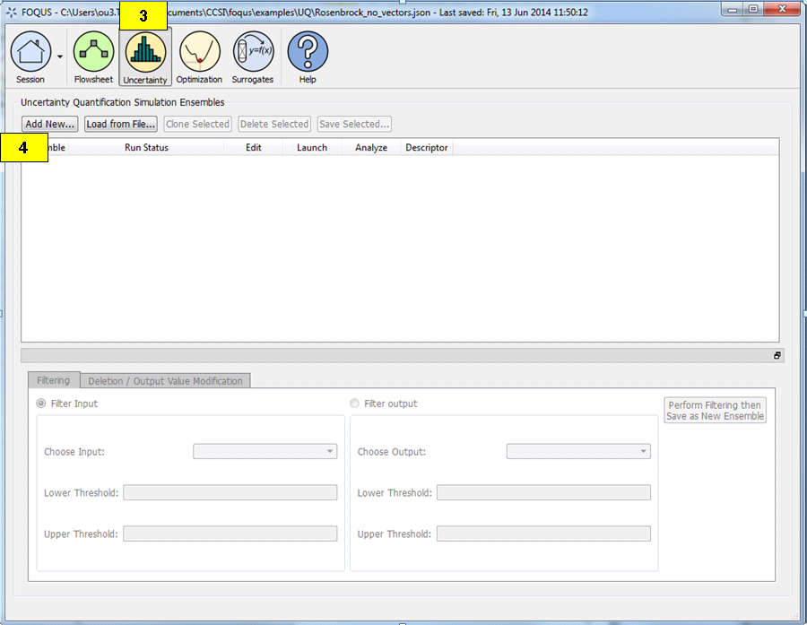 Uncertainty Quantification Screen