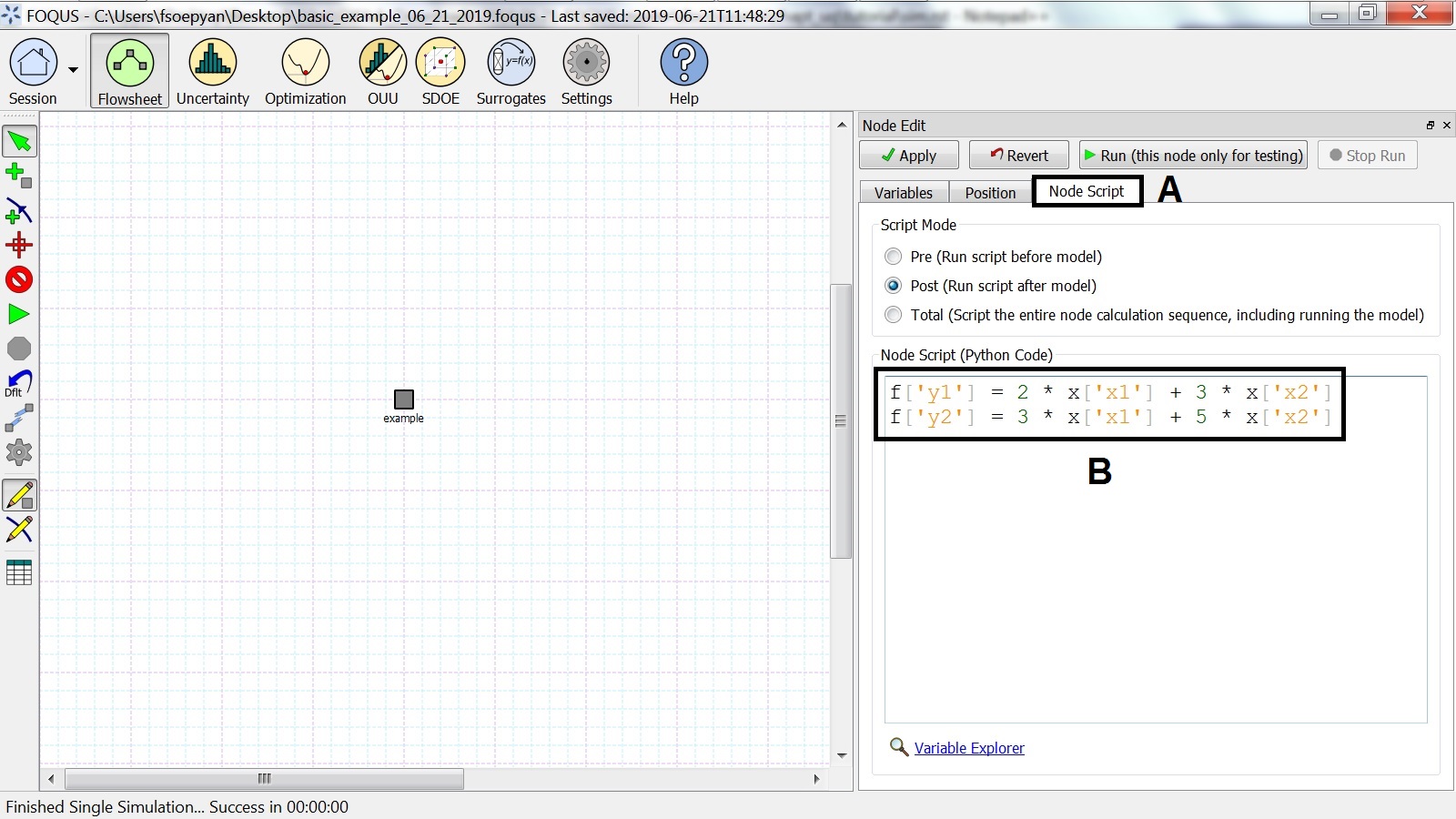 Inserting the Equations