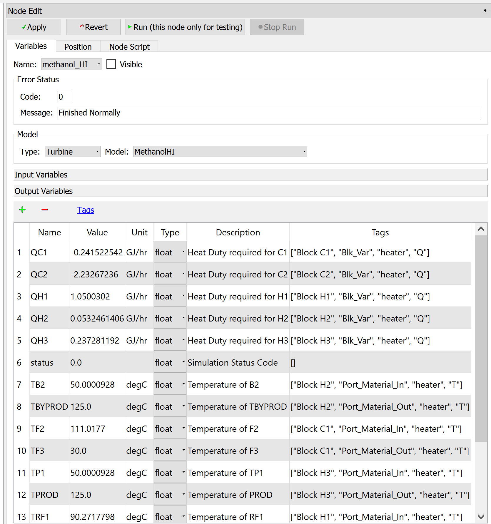 Heat Integration Tags