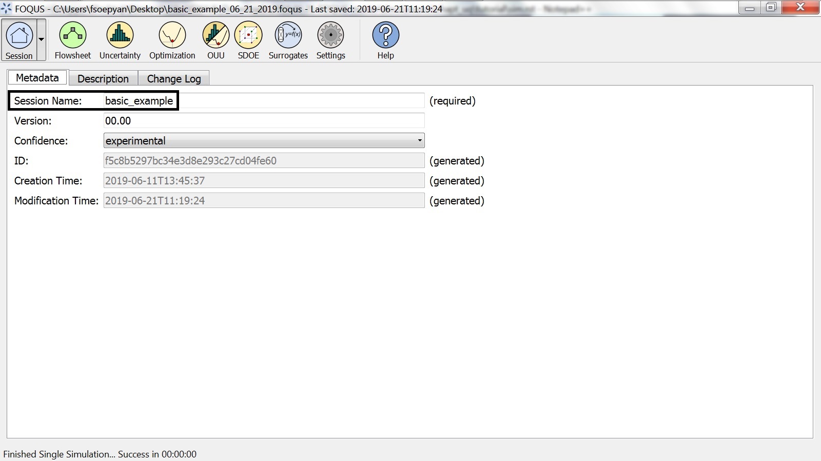 Specifying the Session Name