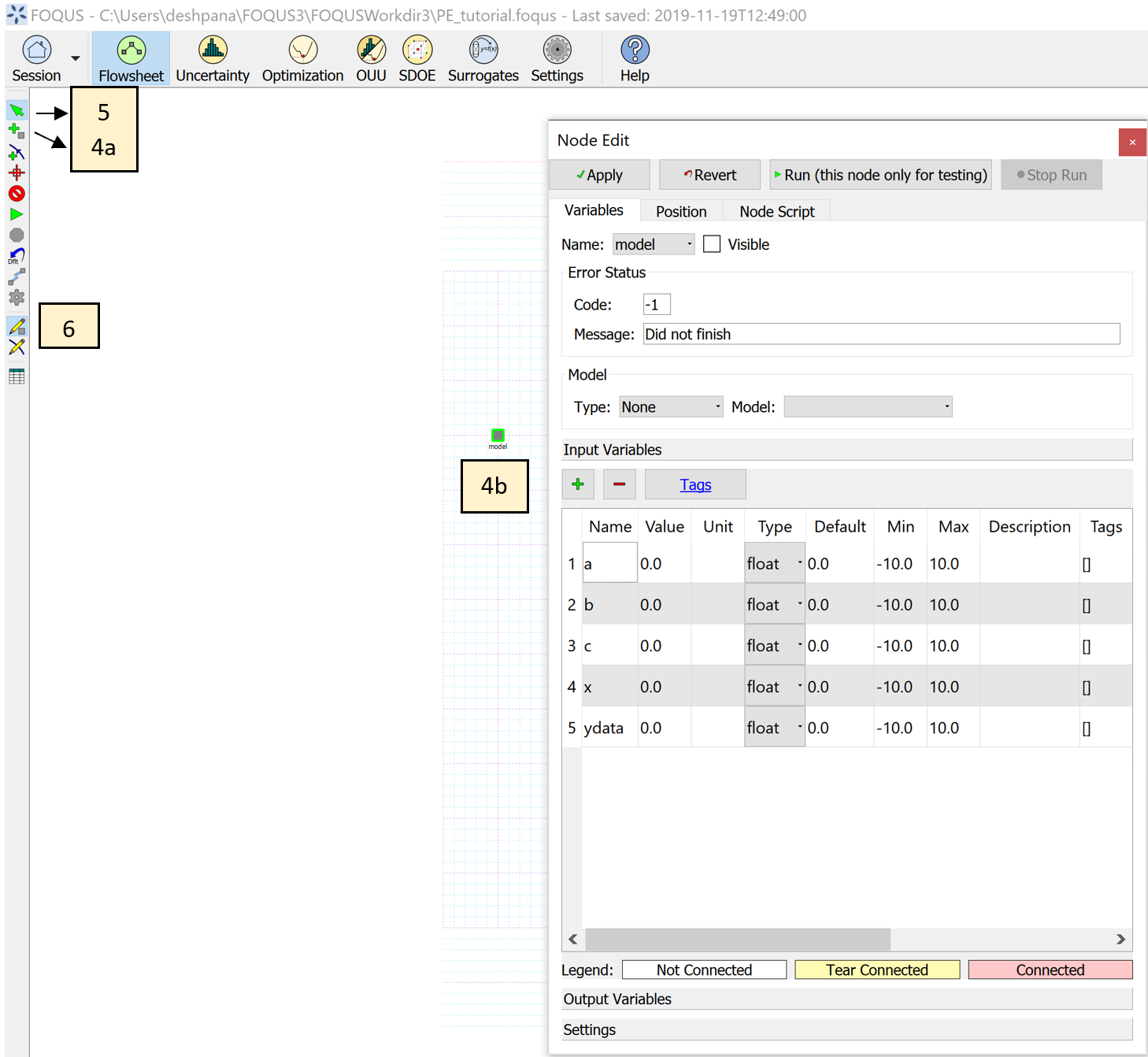 Adding Node and Inputs